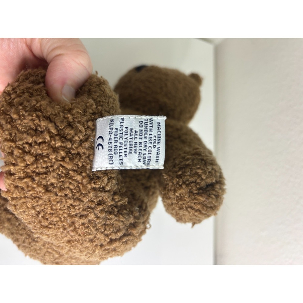 Vintage Baby Gap Teddy Bear Plush Brown Curly Brannan 14" Stuffed Animal Toy - Picture 6 of 6